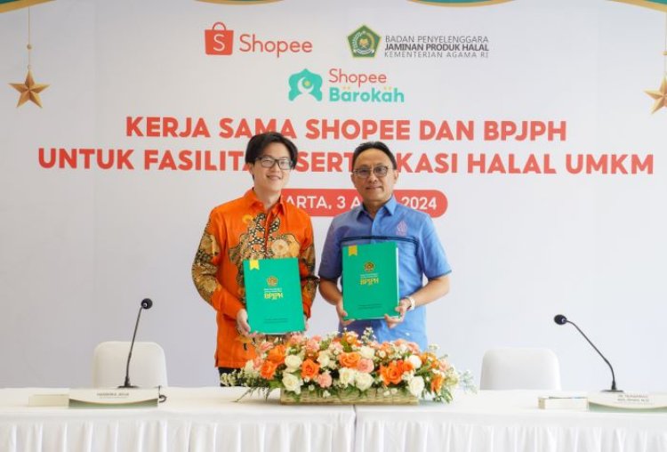 BPJPH dan Shopee Barokah memfasilitasi Pengajuan Sertifikasi Halal bagi Pelaku UMKM