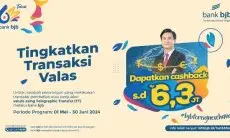 HUT ke-63, bank bjb Hadirkan Promo Cashback bjb Foreign Exchange