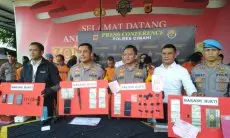 Ungkap Hasil Operasi Jaran Lodaya 2024, Polres Cimahi Amankan 16 Tersangka dan 19 Unit Kendaraan Hasil Kejahatan 