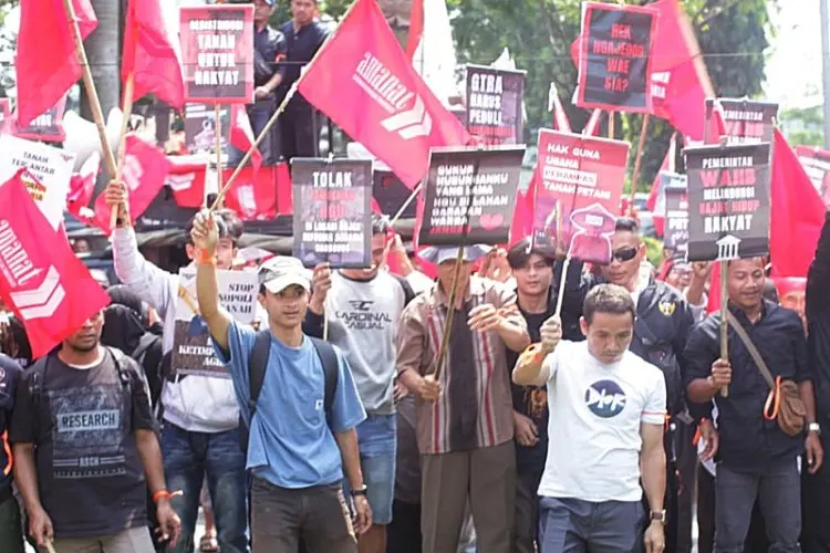Masyarakat Nanggung Ontrog Kantor ATR/BPN Kabupaten Bogor, Ini Tuntutannya