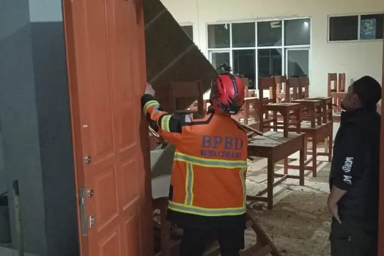 Disdik Pastikan Bangunan SMPN 11 Kota Cimahi yang Terdampak Gempa Garut Bakal Diperbaiki Juni 2024