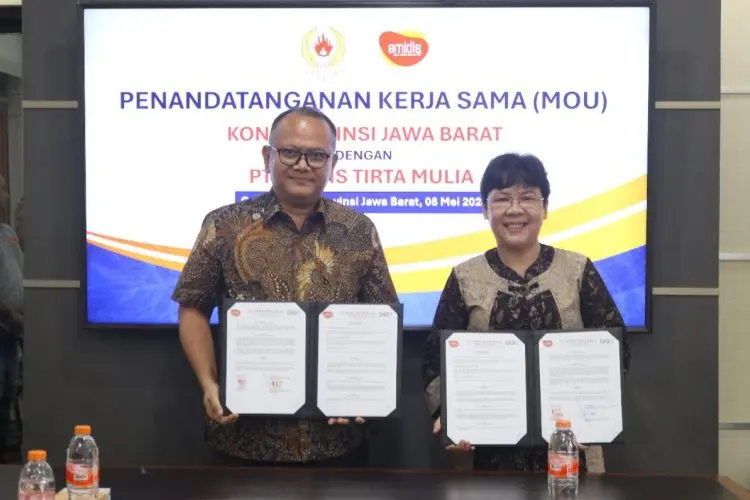 KONI Jabar Resmi Jalin Kerjasama Dengan PT Amidis Tirta Mulia