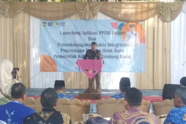 Antisipasi Kecurangan, Disdik KBB Launching Aplikasi PPDB Online 