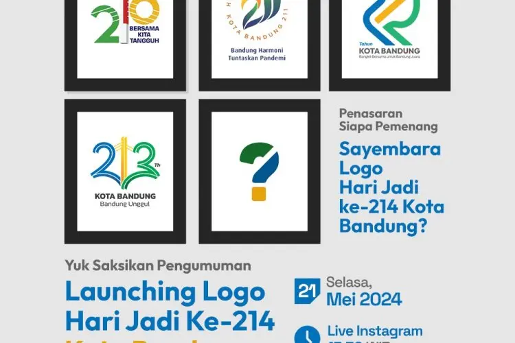 Pemkot Bandung Akan Luncurkan Logo Resmi HJKB 214 Pada Selasa 21 Mei 2024