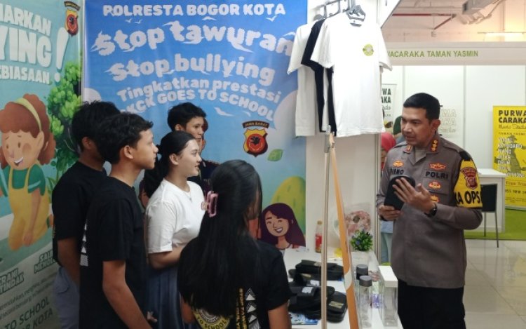 Tekan Tawuran dan Kenakalan Remaja, Polresta Bogor Kota Gaungkan SKCK Goes To School di Edu Fair 2024