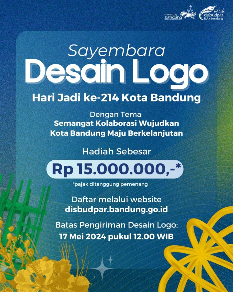 Warga Kota Bandung, Yuk Ikuti Sayembara Logo Hari Jadi ke-214 Kota Bandung