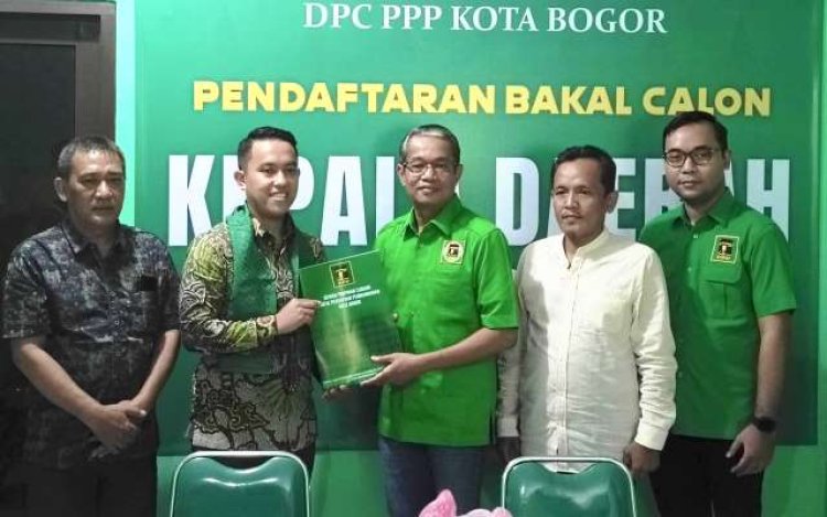 Pilwalkot Bogor 2024, Sendi Fardiansyah jadi Pendaftar Pertama ke DPC PPP Kota Bogor
