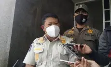 Satpol PP Kota Bandung Minta Pedagang Hewan Kurban Tidak Berjualan di Trotoar 