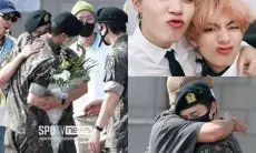 Lama Tak Bertemu Karena Wajib Militer, Jimin dan V BTS Langsung Berpelukan saat Menjemput Jin Keluar Wamil
