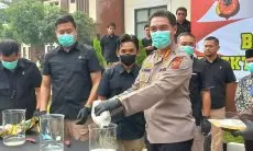 20 Ribu Gram Sabu Dimusnahkan Polda Jabar