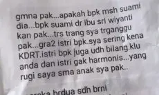 Viral! Bungkus Gorengan Diduga Isi Chat WhatsApp dari Istri yang Diselingkuhi Suami