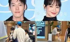 Seperti Pacar pada Umumnya Kim Woo Bin Terlihat Sabar Menunggu Shin Min Ah yang Sibuk Belanja