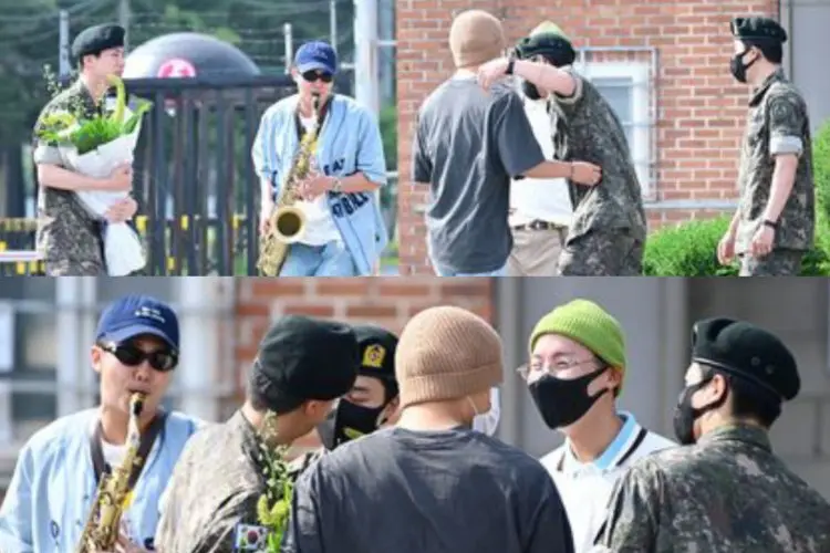 Semua Member BTS Bersatu Kembali Menyambut Keluarnya Jin dari Wajib Militer