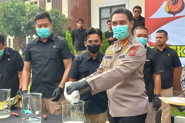 20 Ribu Gram Sabu Dimusnahkan Polda Jabar