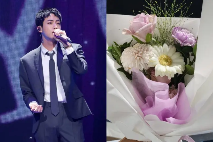 Sehari Setelah Keluar Wajib Militer Jin BTS Bertemu 4000 Penggemar dan Memberi Mereka Hadiah Bunga