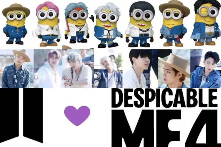 Kolaborasi dengan BTS, 'Despicable Me 4' Rilis Karakter Minion para Member