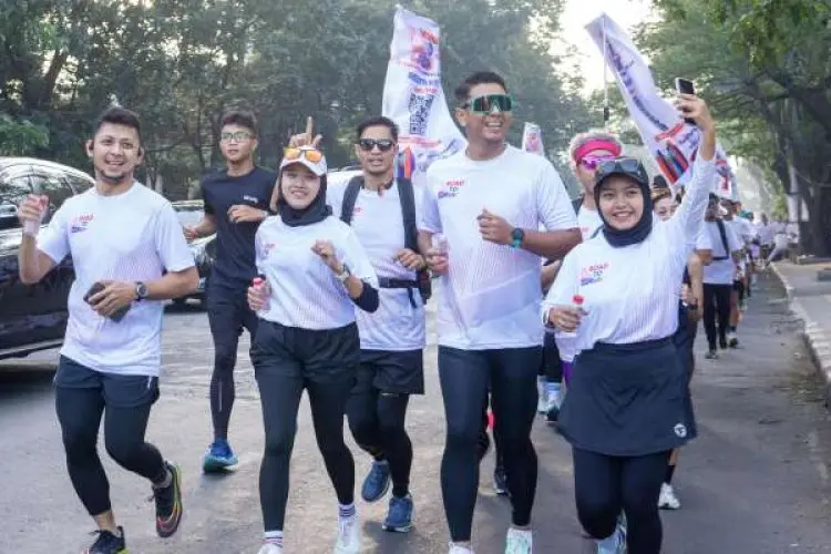 Telkom Helat Road to Digiland Run 2024 yang Dihadiri 200an Peserta di Bandung