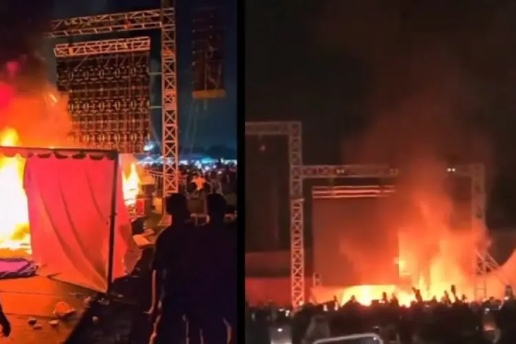 Konser Lentera Festival Berakhir Ricuh, Vendor Rugi Ratusan Juta Gegara Properti Dibakar Massa