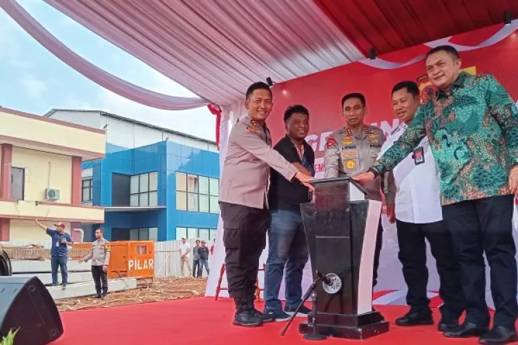 Groundbreaking Gedung Pelayanan Publik dan Gedung Rusun Polres Bogor, Akhmad Wiyagus Pesan ini ke Penyedia Jasa