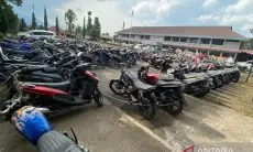 Polres Garut Sita Ribuan Motor Hasil Razia di Jalanan