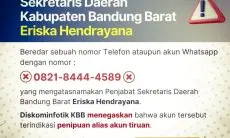 Dua Nama Pejabat di KBB Kembali Dicatut, Diskominfotik Imbau Warga untuk Waspada Terhadap Modus Penipuan 
