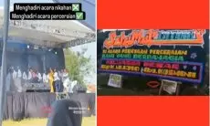 Viral Warga Pringsewu Rayakan Momen Perceraian,  Buat Panggung hingga Terima Karangan Bunga