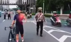 Viral Pesepeda Protes ke Petugas Gegara Tidak Menggunakan Jalur Khusus Sepeda
