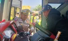 Satlantas Polresta Bandung Gelar Razia Knalpot Telolet di Exit Tol Soroja