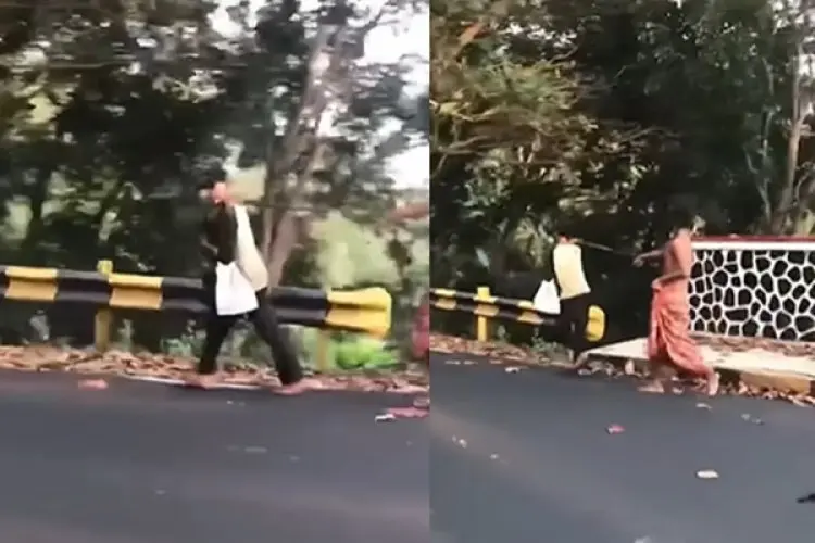 Viral Video Detik-detik Sebelum Pembunuhan Disertai Mutilasi Sesama ODGJ di Garut, Pelaku Bawa Korban dengan Tangan Diikat