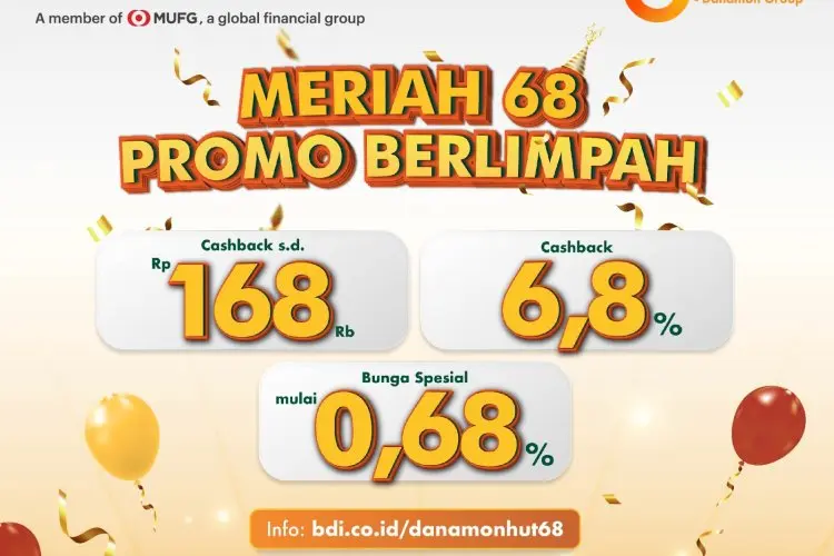 Merayakan HUT ke-68, Danamon Persembahkan Beragam Promo Berlimpah