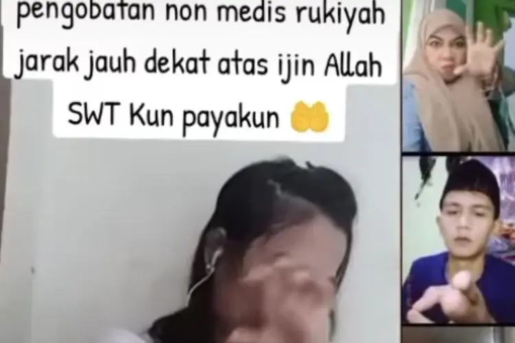 Viral Video Pengobatan Non Medis Rukiyah  Secara Online, Netizen: Kocak Bikin Ngakak