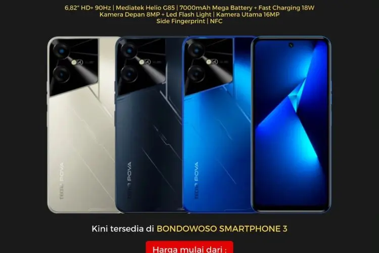 Tecno Pova Neo 3: Rajanya Smartphone Gaming Murah dengan Baterai Monster 7000mAh dan RAM Gede, Cuma 1 Jutaan!