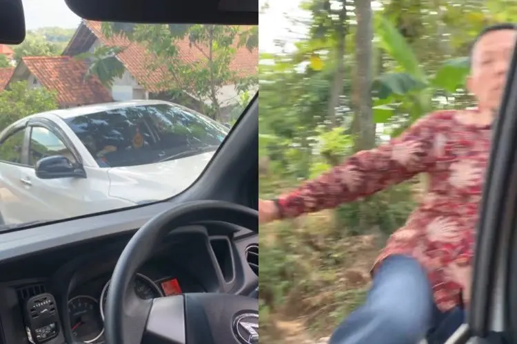 Viral Pengemudi HRV Marah-marah ke Pengendara Lain Diduga Karena Jalanan Sempit