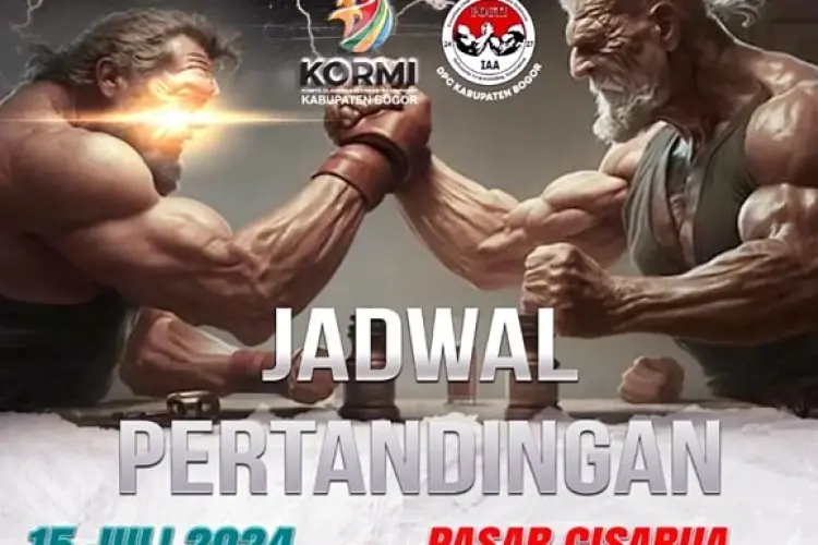 Ingin Masyarakat dan Kuli Panggul Happy, Kormi dan Pogti Adakan Adu Panco di Pasar Cisarua