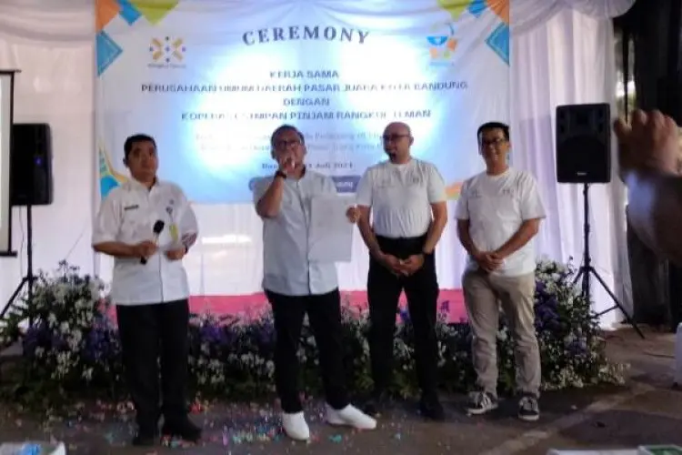 Berantas Bank Emok, Perumda Pasar Juara Gandeng  Koperasi Rangkul Teman 