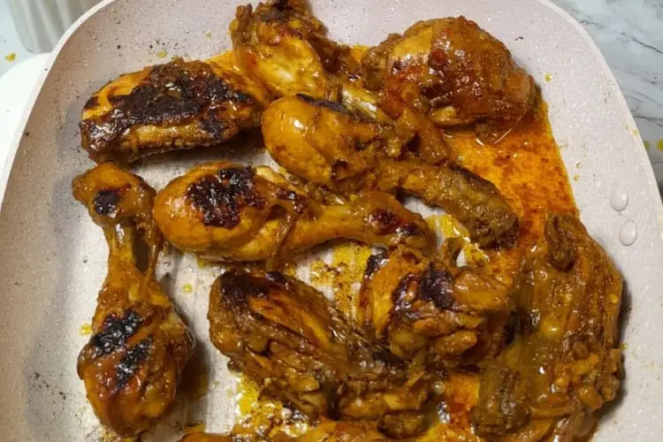 Cuma Modal Teflon Aja! Ayam Bakar Homemade Super Lezat, Bumbunya Meresap Sampai ke Tulang, Dijamin Bikin Nagih!