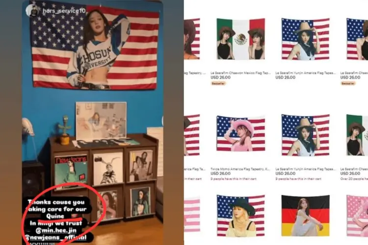 Penggemar NewJeans Dituduh Menyalin Desain Bendera Fans LE SSERAFIM