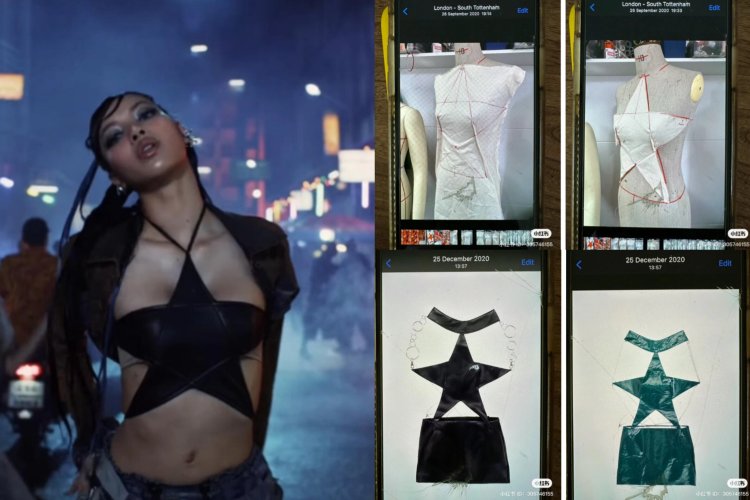 Benarkah Outfit Bintang Lisa BLACKPINK di MV 'ROCKSTAR' Menjiplak Desainer Tiongkok??