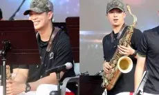 RM BTS Tampil Sebagai Pemain Saksofon saat Jalani Tugas Wajib Militer