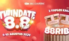 J&C Cookies Hadirkan Promo Rp88 Ribu untuk 2 Toples Kaca
