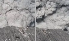 Viral Detik-detik Pendaki Panik Hampir Dihantam Material Erupsi Gunung Dukono