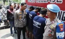 Polsek Babakan Madang Amankan Pelaku Curanmor dan Belasan Motor Matic