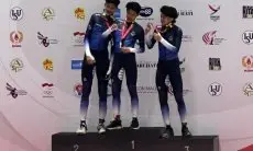 Road to PON XXI 2024, Jabar Sabet Juara Umum Eksibisi Ice Skating Short Track Speed 