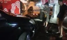 Tembok Gedung DPRD Rusak Dihantam Mobil Avanza, Pemilik Mobil Ngaku Petugas Kejaksaan Bogor