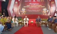 Dedi Mulyadi-Erwan Setiawan Tiba di KPU Jabar, Pasangan Pertama Mendaftar Peserta Pilgub Jabar 2024
