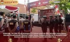 Pengamanan Pendaftaran Calon Gubernur Jawa Barat Dinilai Kondusif