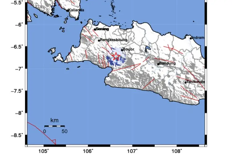 Gempa Berkekuatan 3,5 MG Guncang Kota Bogor dan Sekitarnya