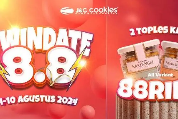 J&C Cookies Hadirkan Promo Rp88 Ribu untuk 2 Toples Kaca