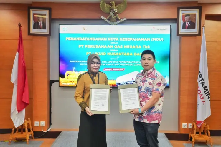Gali Potensi Gas di Jawa Timur, PGN dan Likuid Nusantara Gas Tandatangani MOU Kerja Sama LNG