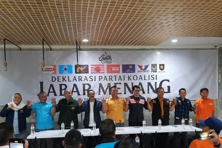 9 Parpol Nonparlemen Deklarasi Koalisi Jabar Menang, Hadapi Pilgub Jawa Barat 2024